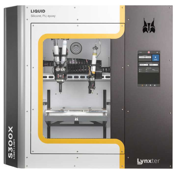 Lynxter S300X – LIQ21 | LIQ11 industrial silicone 3D printers